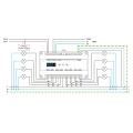 Włącznik oświetlenia 230VAC (DALI/DMX512) - 8 kanałowy 3680W - DIN OLED - DH8 - Schemat instalacji