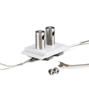 Zawieszka "OS22-DUO-LIN-Z" biała dwubiegunowa - do montażu linek przewodzących