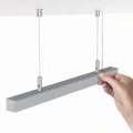 Zawiesie do profili LED "RD-3" - Srebrny satynowy - realizacja