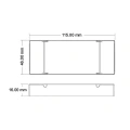 Odbiornik LED - Mono /CCT - 12-48V DC 2x7A - V2-P - Rysunek techniczny
