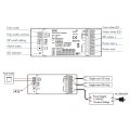 Odbiornik LED - Mono /CCT - 12-48V DC 2x7A - V2-P - Schemat instalacji