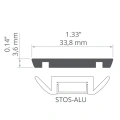 Profil techniczny TEST-36 - Anodowany - wymiary