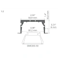 Profil techniczny RAM-KOL-50 - Anodowany - wymiary