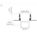 Profil techniczny 3035-KR-KOZE - Surowy - wymiary
