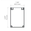 Profil techniczny BOX - Anodowany - wymiary