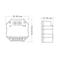 Konwerter sygnału sterowania DALI (WiFi) - sterowanie WiFi - 6w1 - DALI Bus/24V - DA-M(WT) - Rysunek techniczny