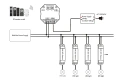 Konwerter sygnału sterowania DALI (ZigBee) - sterowanie ZigBee / Tuya - 6w1 - DALI Bus/24V - DA-M(WZ) - Schemat instalacji