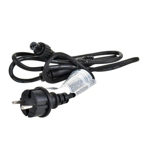 Przewód zasilający 1.5m do lampek choinkowych - czarny - POL-PPCL1,5S2F-BL-OW2