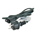 Przewód zasilający 1.5m do lampek choinkowych - zielony - POL-PPCL1,5S2F-G-OW2