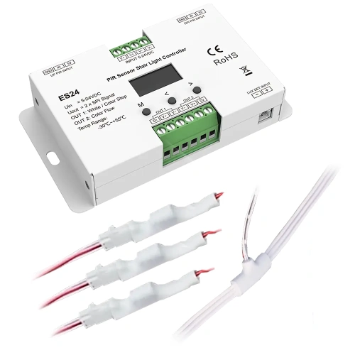 Sterownik-schodowy-LED-SPI-MONO-ES24-ES-F-z-dwoma-czujnikami-ruchu-adaptery-MONO-PWM-Zestaw-z-adapterami-i-przewodem-1.webp