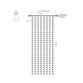 Kurtyna świetlna LED - 1000 LED 2.5x9mb IP65 biały przewód - BIAŁA CIEPŁA