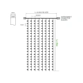 Kurtyna świetlna LED "FLASH" - 720 LED 2.5x6mb IP65 czarny przewód - BIAŁA CIEPŁA