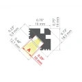 Profil aluminiowy LED TAN-C5 anodowany - wymiary