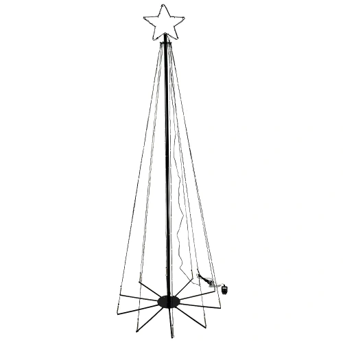 Choinka stożkowa LED 200 cm - 190 LED białe ciepłe
