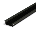 Profil aluminiowy LED BEGTIN12 czarny anodowany z kloszem
