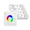terownik LED Skydance - RGB / RGB+W - 4 strefowy - Panel naścienny 3V + odbiorniki - biały zestaw