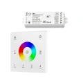 terownik LED Skydance - RGB / RGB+W - 4 strefowy - Panel naścienny 3V + odbiorniki - biały zestaw z jednym odbiornikiem