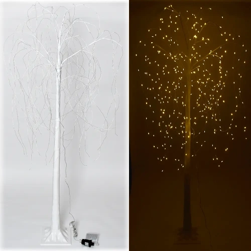 Drzewo wierzba płacząca LED 160cm - 400 LED białe ciepłe - POL-TREE1,6M400L-WW