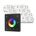 Sterownik LED Skydance - RGB+CCT - 4 strefowy - Panel naścienny 3V + odbiorniki - czarny zestaw