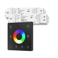 Sterownik LED Skydance - RGB+CCT - 4 strefowy - Panel naścienny 3V + odbiorniki - czarny zestaw z dwoma odbiornikami