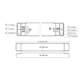Ściemniacz LED z zasilaczem 24V 150W Skydance - Mono - 1 strefa - Pilot + zasilacz - zestaw - rysunek techniczny zasilacz LN-150-24-RF