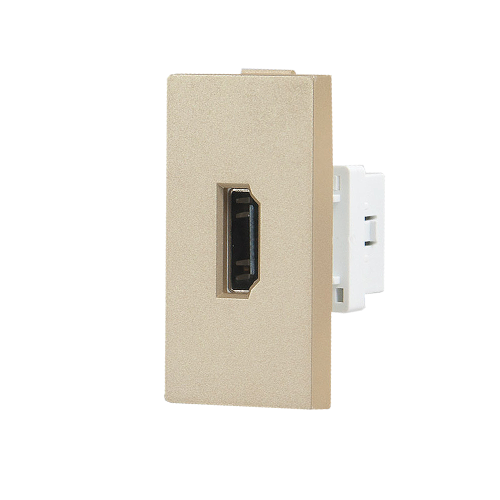Moduł gniazda HDMI złoty - TM906G - TOUCHME