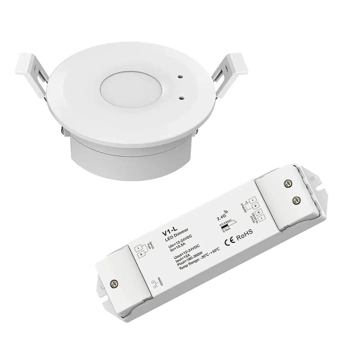 Bezprzewodowy czujnik ruchu MW 230V ze ściemniaczem do LED V1-L Skydance - 12-24V 15A - Zigbee 3.0 - zestaw