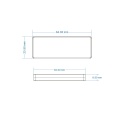 Bezprzewodowy włącznik bezdotykowy ze ściemniaczem LED do szaf - CR2450 12-24V 5A - Zestaw  - wyłącznik LED do szaf ze ściemniaczem - rysunek techniczny V1-M