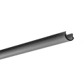 Klosz zatrzaskowy "PIKO-7R" czarny do profilu aluminiowego LED