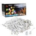 Lampki choinkowe LED - 80 LED 12mb IP67 biały przewód - BIAŁE CIEPŁE