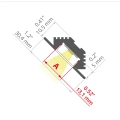 Profil aluminiowy LED PAC-ALU anodowany - wymiary