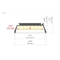 Profil aluminiowy LED OMODO-100 - wymiary