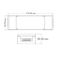 Bezprzewodowy włącznik oświetlenia - 4 kanałowy - 230VAC/4x5A - sterowanie radiowe 2,4GHz - SS-4 - Rysunek techniczny