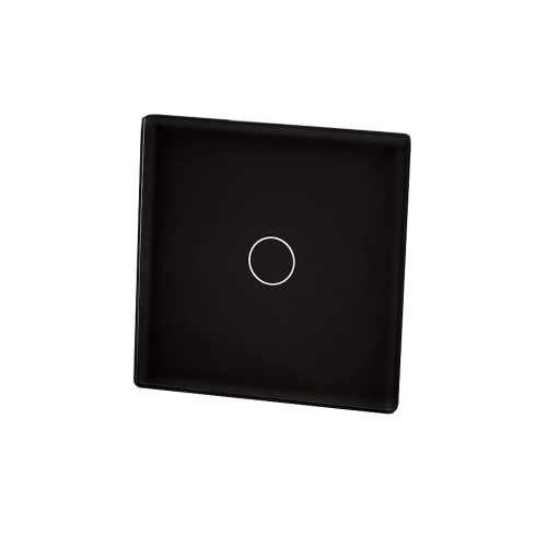Mały szklany panel dotykowy pojedynczy czarny - 1-sekcyjny - TM530B - TOUCHME
