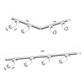 Zestaw oświetlenia szynowego 150cm - Mica 4xGU10 - złoty - ML1152