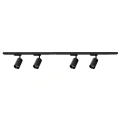 Zestaw oświetlenia szynowego 150cm - Pipe 4xGU10 - czarny - ML1165