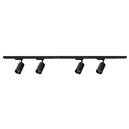 Zestaw oświetlenia szynowego 150cm - Pipe 4xGU10 - czarny - ML1165