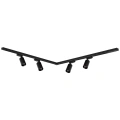 Zestaw oświetlenia szynowego 150cm - Pipe 4xGU10 - czarny - ML1165