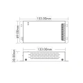 Sterownik LED DMX512 (WiFi) - Mono/ CCT/ RGB /RGB+W - 12-48V DC 4x8A - RJ45 - V4-T(WT) - Rysunek techniczny