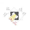 Profil aluminiowy LED 45-PLUS - wymiary