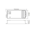 Odbiornik LED 3w1 (WiFi/Bluetooth) - RGB / RGB+W / RGB+CCT - 12-24V 12A - Tuya - E3-WR - Rysunek techniczny