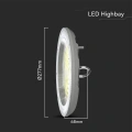 Lampa przemysłowa LED HighBay 3w1 CCT - 150W 12300lm - VT-91150CCT