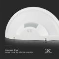 Lampa elewacyjna LED 12W z czujnikiem ruchu - biała - VT-81005