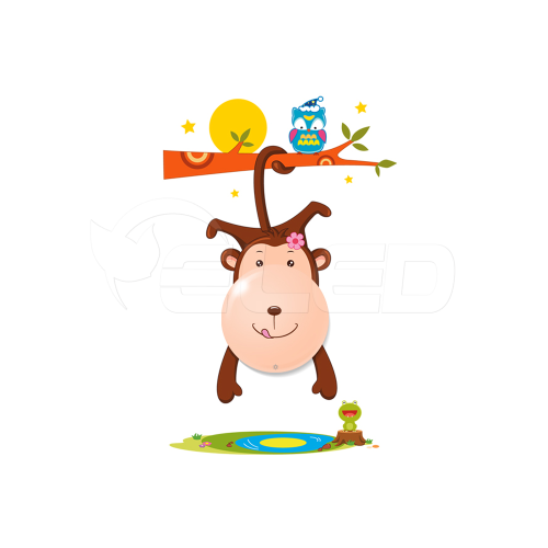 Lampka nocna - dziecięca LED - MONKEY 115 Milagro