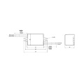 Zasilacz stałoprądowy IP65 3W 700mA MPL-03-700LC - rysunek techniczny