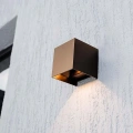 Solarna lampa elewacyjna LED z czujnikiem ruchu - 9W 860lm brąz corten - VT-11109-C