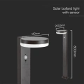 Solarna lampa LED z czujnikiem ruchu 5.5W 220lm 3000K - VT-1168