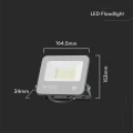Naświetlacz LED 30W 83lm/W czarny - VT-44035