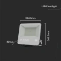 Naświetlacz LED 100W 87lm/W czarny - VT-44104-B