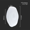Plafon LED 40W 4000lm CCT ściemnialny z pilotem - VT-8561